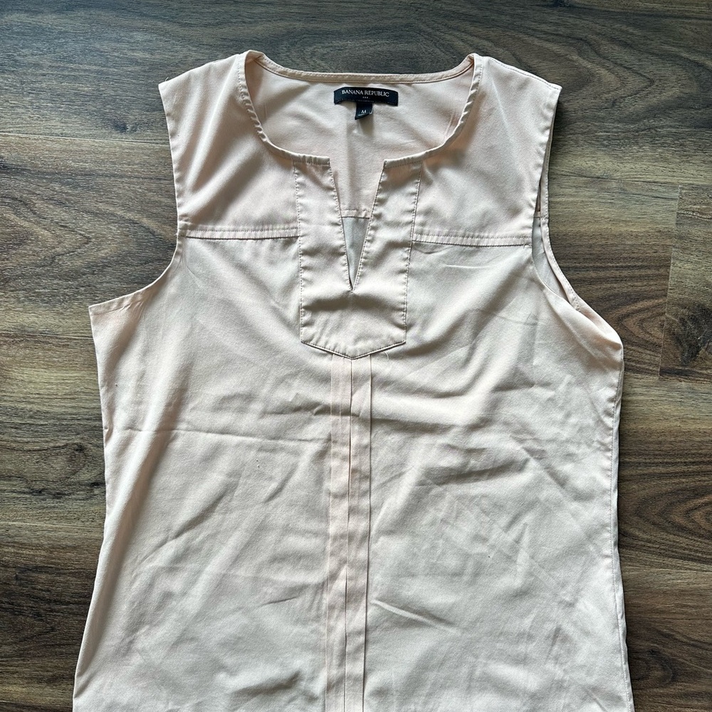 Banana Republic Floral and Solid Blouses - Cream, Pink, White - Picture 6 of 15